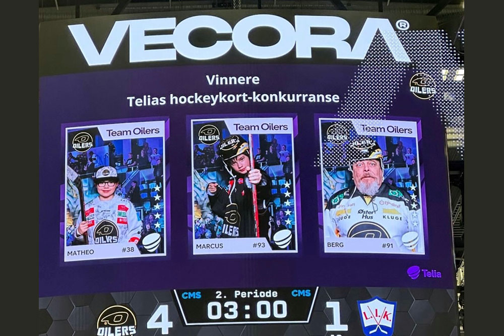 TELIA & STAVANGER OILERS: Lag Ditt Eget Hockeykort