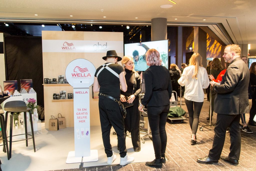 Wella marketing events custom foil with branding make up